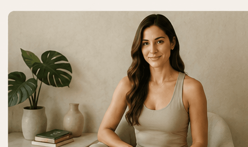 Laura Huerta en un espacio wellness